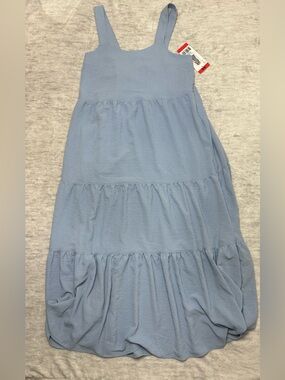 Black Bow Tiered Maxi Dress